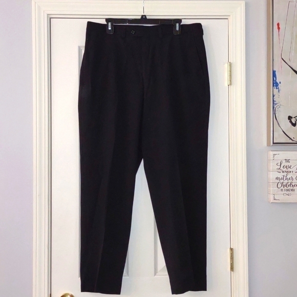 Men's Clairborne Black Dress Pants Slacks - Picture 1 of 5